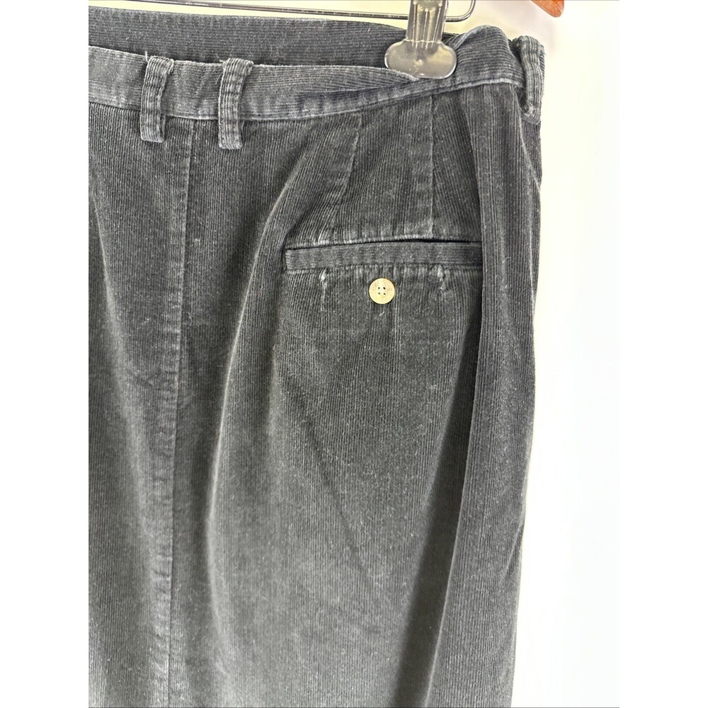 Eddie Bauer Black Corduroy Maxi Skirt Long Cotton Side Zip Pockets Women 18 Tall - Picture 5 of 11